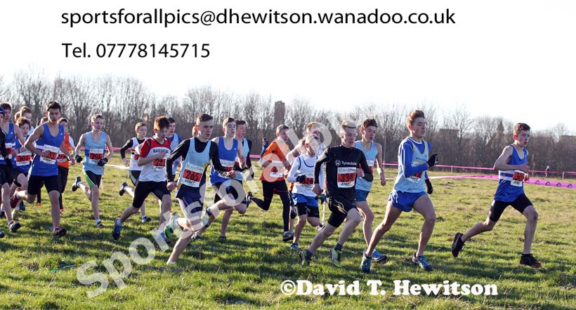 Boys under-15s North Eastern Cross Country Chanpionships. Photo: David T. Hewitson/Sports for All Pics